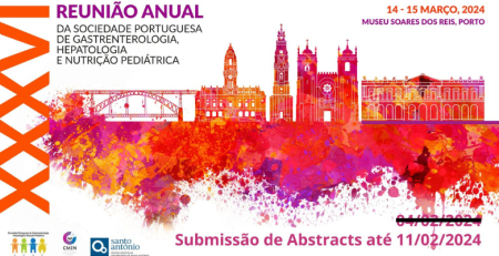 Em contagem decrescente para a XXXVI Reunião Anual de Gastrenterologia, Hepatologia e Nutrição Pediátrica