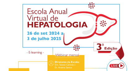 3.ª edição da Escola Anual Virtual de Hepatologia arranca em setembro
