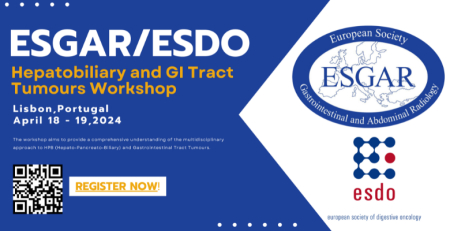 Não perca amanhã o ESGAR/ESDO Hepatobiliary and GI Tract Tumours Workshop