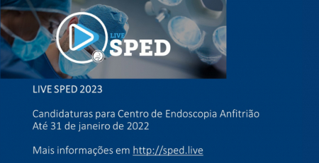 Live SPED 2023: especialistas procuram centro de Endoscopia anfitrião