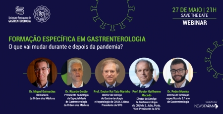 Webinar da SPG aborda a formação em Gastrenterologia durante e depois da pandemia