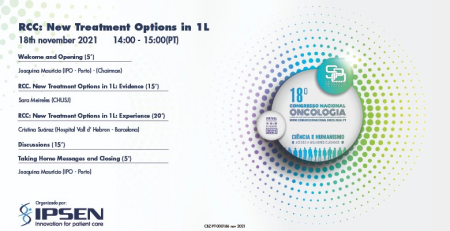 Amanhã não perca o Simpósio "RCC: New Treatment Options in 1L"