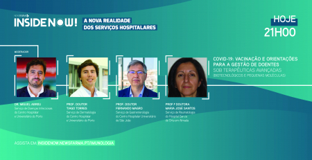 Assista hoje, vacinação e orientações para a gestão de doentes sob terapêuticas avançadas discutidas em webinar