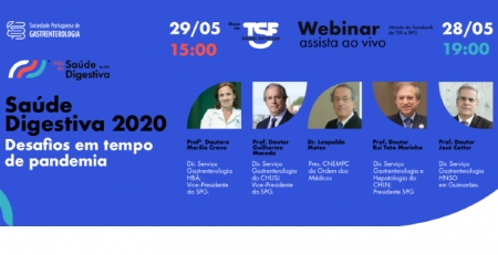 Desafios da saúde digestiva em tempo de pandemia discutidos em ambiente virtual