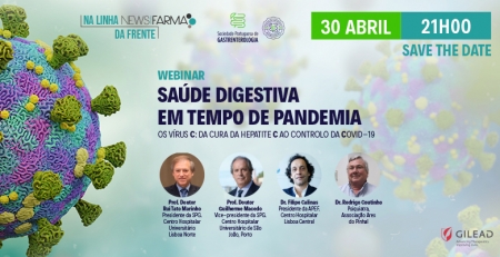 “Da cura da hepatite C ao controlo da COVID-19”: webinar destaca a saúde digestiva em tempo de pandemia